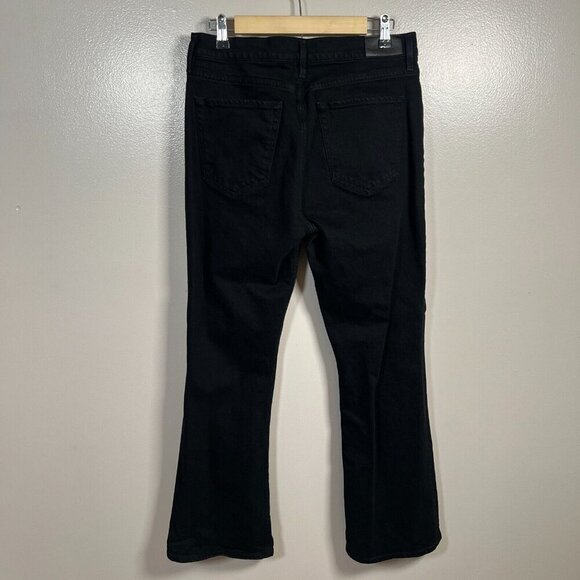 Goldsign Boot Cut Jeans Womens Size 30 Black High Rise High Waist Minimal - Picture 2 of 12